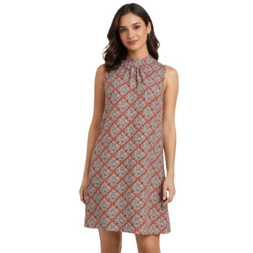 Daniel‎ Rainn Floral Shift Dress Medium Geometric Sleeveless Lined